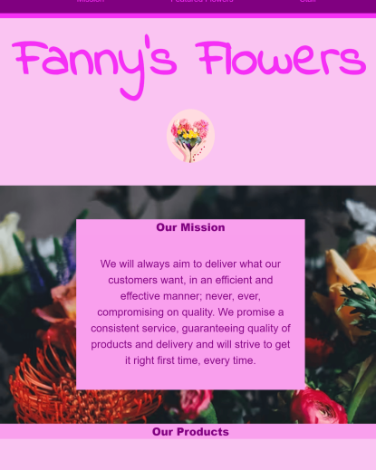 Flower Shop Website